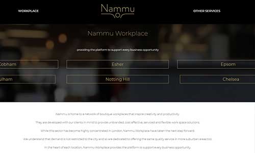Nammu Workplace website.